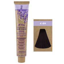 Permanent Hair Color JJ's All Free 100ml - 4-4N Medium Brown